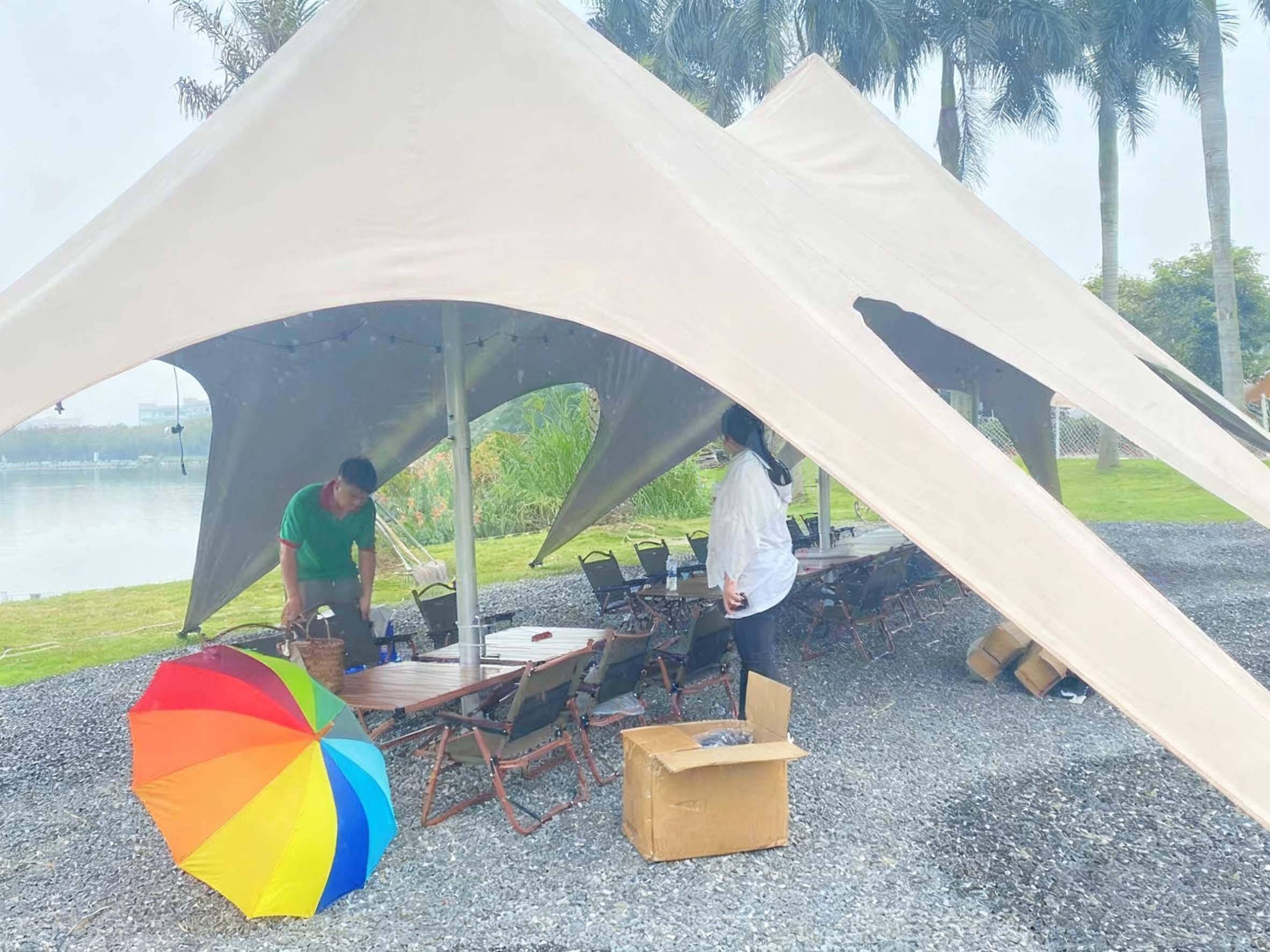 形营地帐篷源头厂家适配户外露营景区住宿商业活动多场景需求开元棋牌佛山好来居金属结