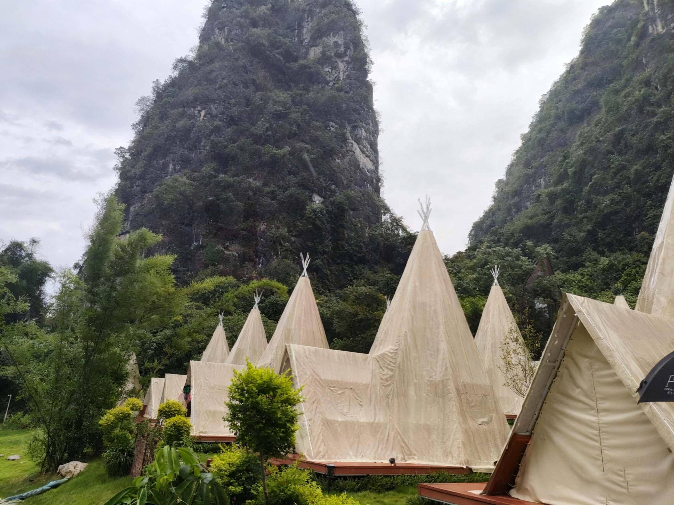 形营地帐篷源头厂家适配户外露营景区住宿商业活动多场景需求开元棋牌佛山好来居金属结构房屋有限公司：轻奢度假住宿钟(图3)